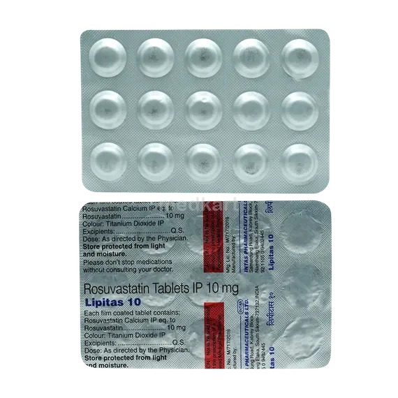 lipitas 10mg tablet 15's